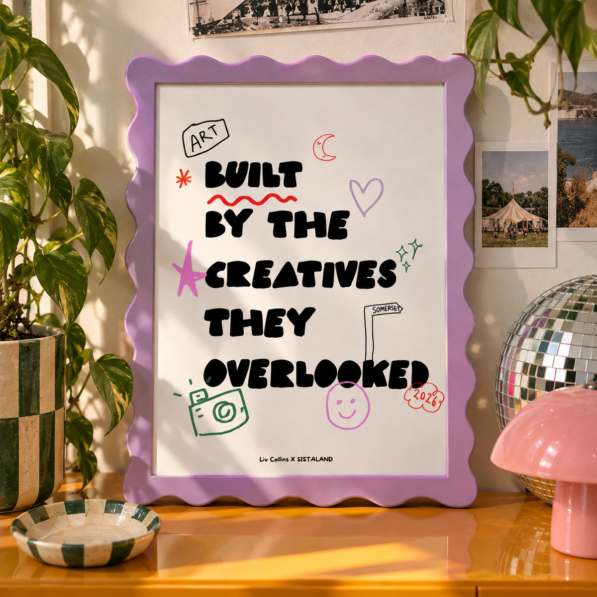 BUILT BY THE CREATIVES THEY OVERLOOKED - A3 ART PRINT