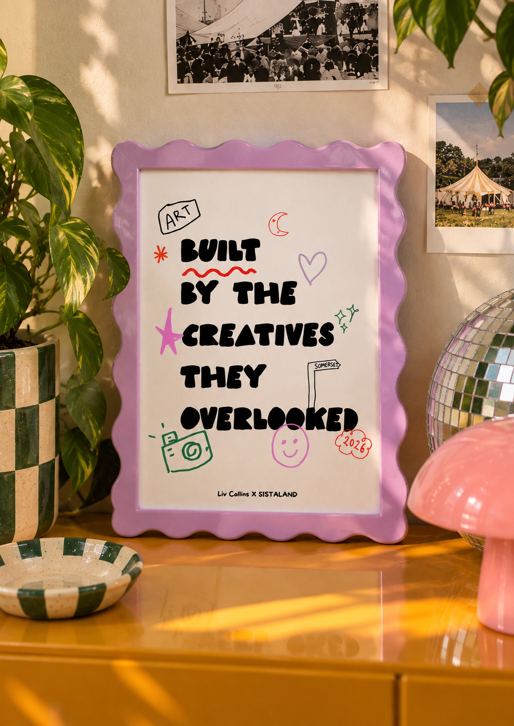 BUILT BY THE CREATIVES THEY OVERLOOKED - A4 ART PRINT