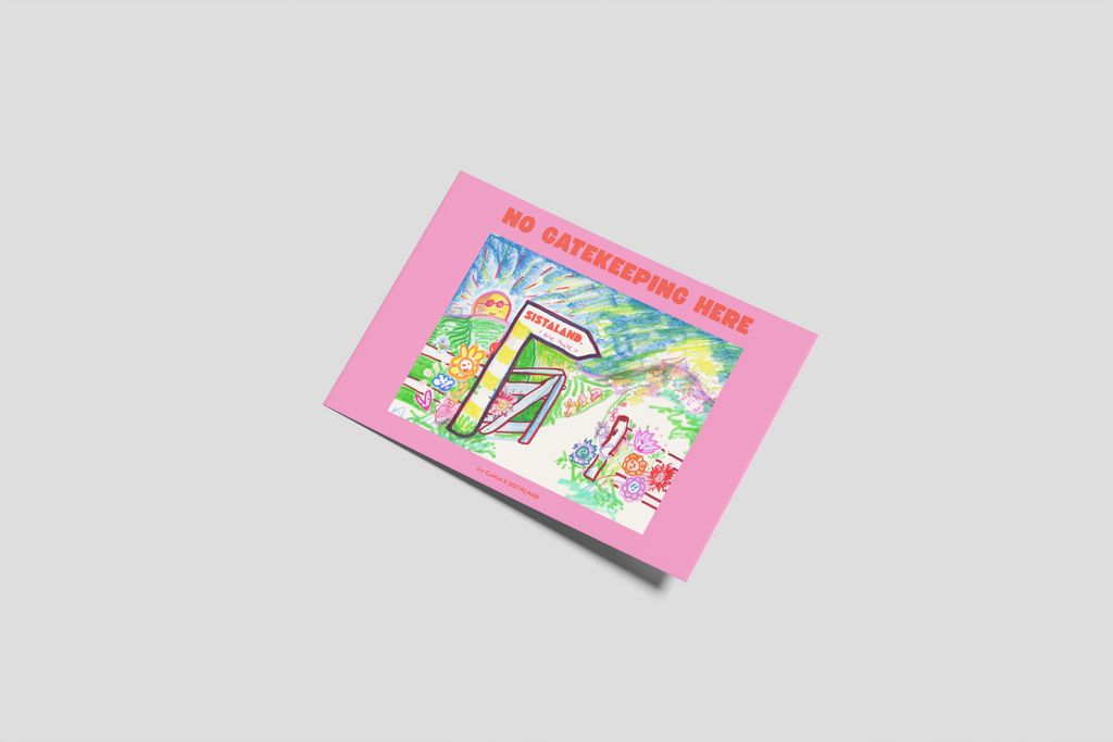NO GATEKEEPING HERE - A6 POSTCARD (PINK)