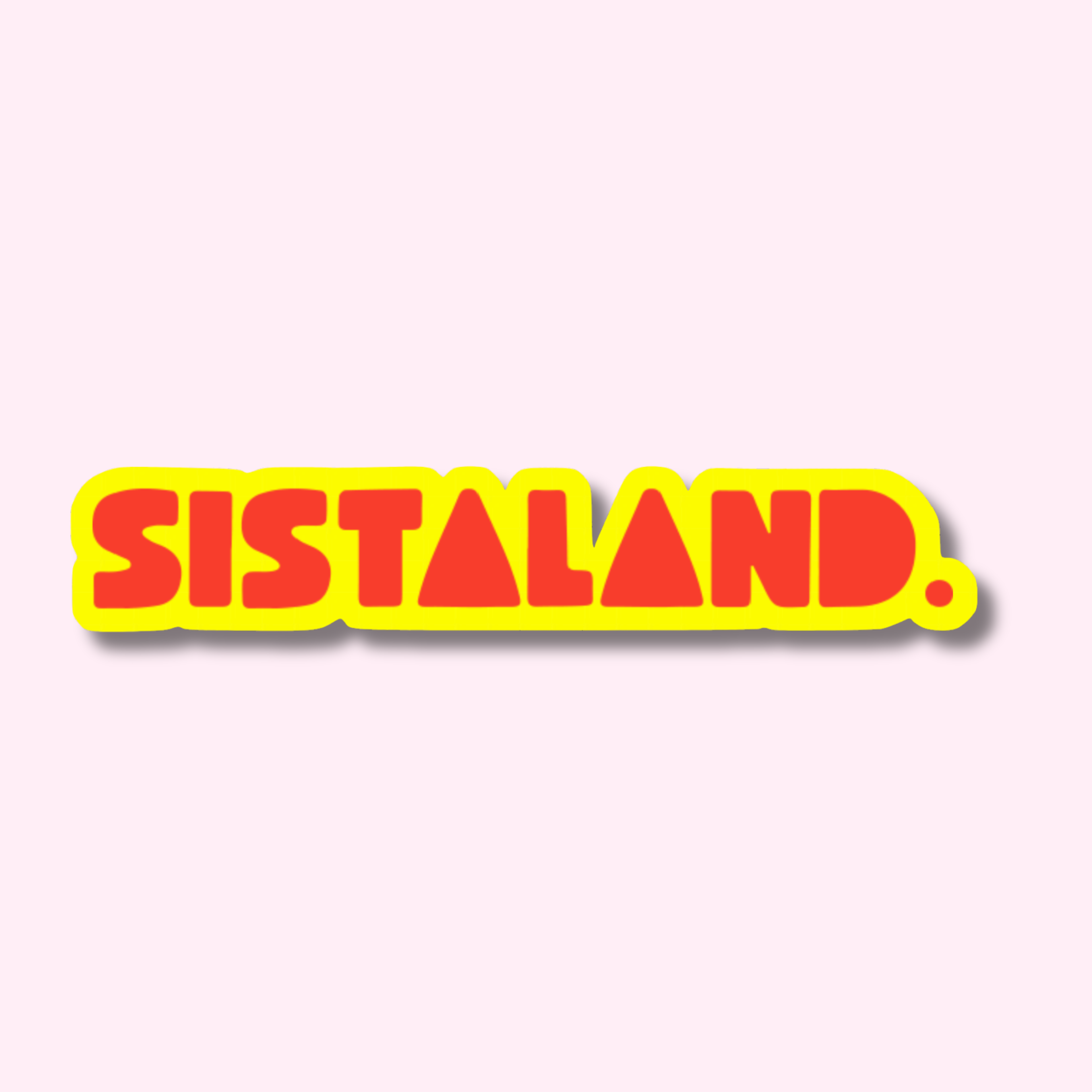 SISTALAND Fluorescent Logo Sticker